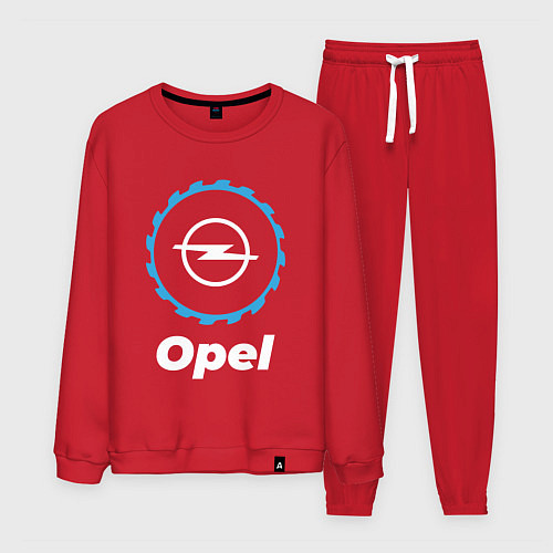 Мужской костюм Opel в стиле Top Gear / Красный – фото 1