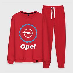 Костюм хлопковый мужской Opel в стиле Top Gear, цвет: красный