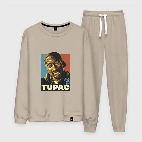 Мужской костюм Tupac - All Eyez On me / Миндальный – фото 1