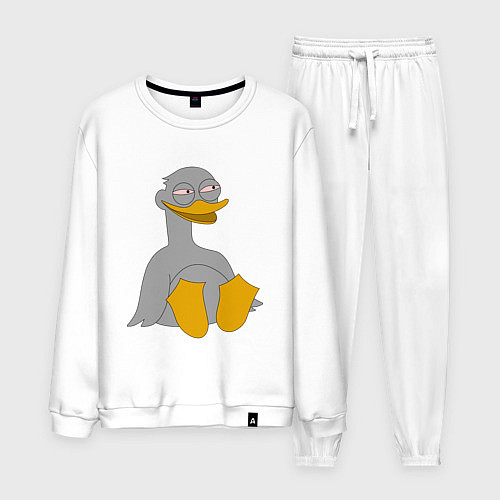 Мужской костюм Два весёлых гуся СЕРЫЙ / Белый – фото 1