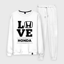 Костюм хлопковый мужской Honda Love Classic, цвет: белый