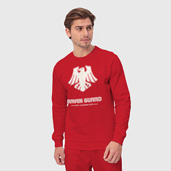 Костюм хлопковый мужской Гвардия ворона лого винтаж, цвет: красный — фото 2