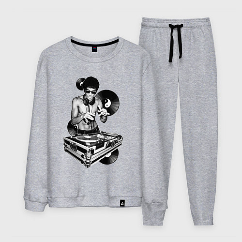 Мужской костюм Bruce Lee - Vinyl Dj / Меланж – фото 1