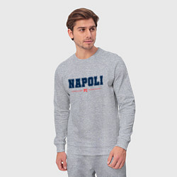 Костюм хлопковый мужской Napoli FC Classic, цвет: меланж — фото 2