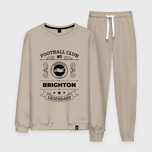 Мужской костюм Brighton: Football Club Number 1 Legendary / Миндальный – фото 1