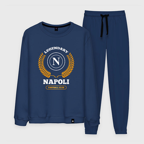Мужской костюм Лого Napoli и надпись Legendary Football Club / Тёмно-синий – фото 1