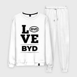Костюм хлопковый мужской BYD Love Classic, цвет: белый