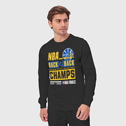 Костюм хлопковый мужской GOLDEN STATE WARRIORS NBA CHAMPION, цвет: черный — фото 2