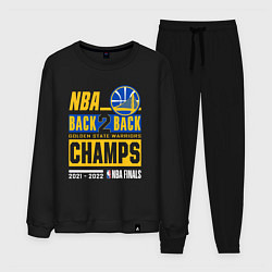 Костюм хлопковый мужской GOLDEN STATE WARRIORS NBA CHAMPION, цвет: черный