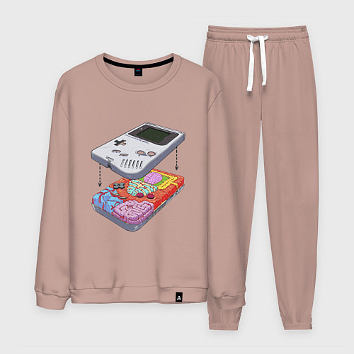Мужской костюм Game boy insides / Пыльно-розовый – фото 1