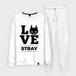 Костюм хлопковый мужской Stray Love Classic, цвет: белый