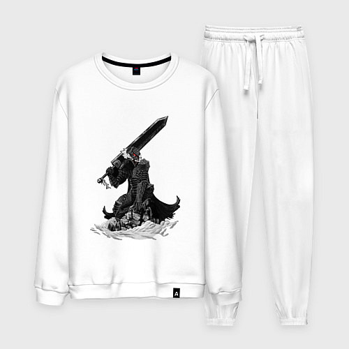 Мужской костюм Berserk the Black Swordsman / Белый – фото 1