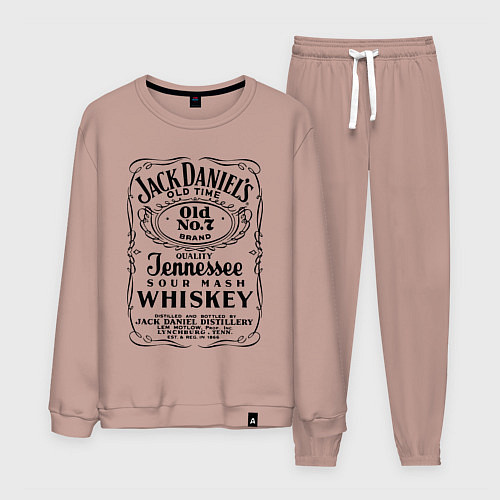 Мужской костюм Виски Джек Дэниелс / Пыльно-розовый – фото 1