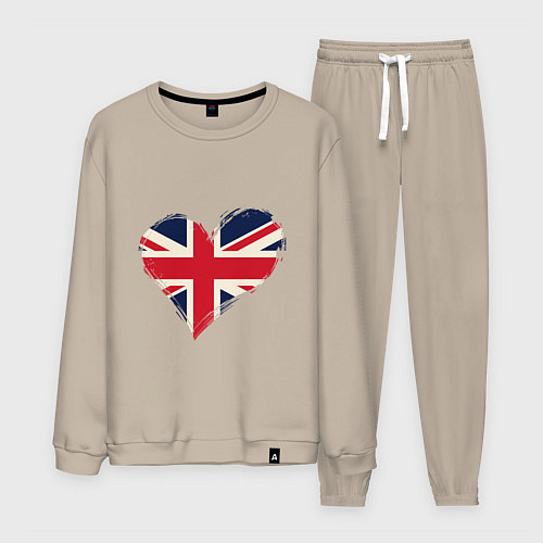 Мужской костюм Сердце - Британия / Миндальный – фото 1