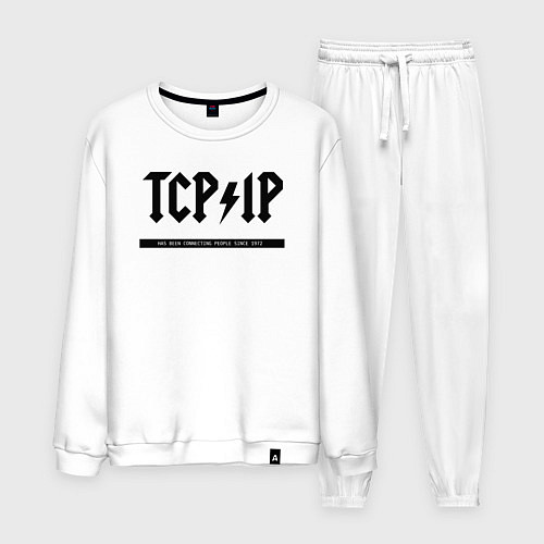 Мужской костюм TCPIP Connecting people since 1972 / Белый – фото 1