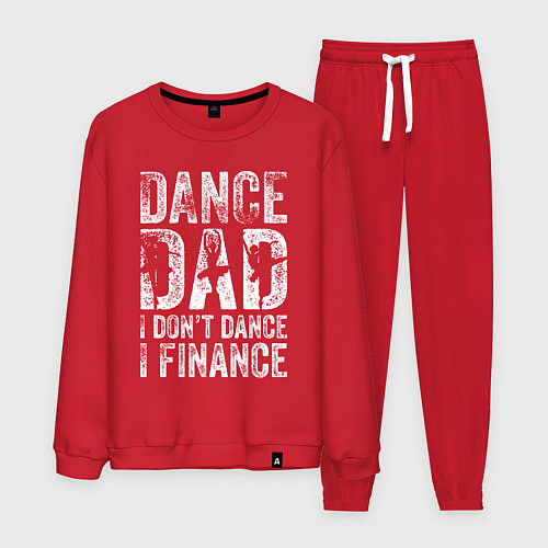 Мужской костюм Дэнц папа - я не танцую, я спонсирую / Красный – фото 1