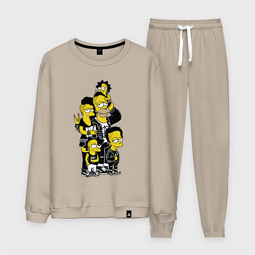 Мужской костюм Simpsons not dead! Motto / Миндальный – фото 1