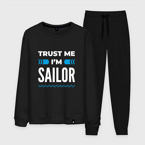 Мужской костюм Trust me Im sailor / Черный – фото 1