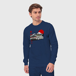 Костюм хлопковый мужской Honda Crx Retro JDM, цвет: тёмно-синий — фото 2
