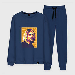 Костюм хлопковый мужской Nirvana - Cobain, цвет: тёмно-синий