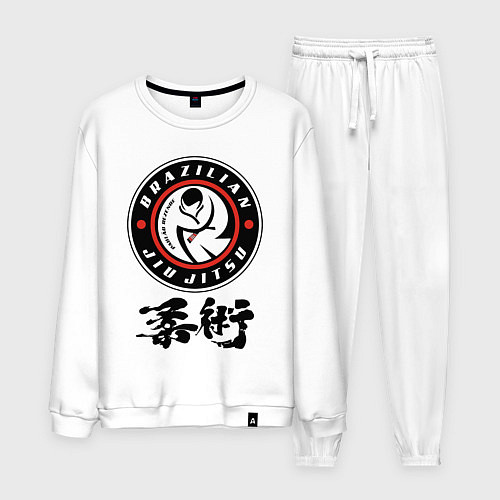 Мужской костюм Brazilian fight club Jiu jitsu fighter / Белый – фото 1