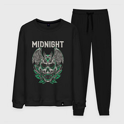 Костюм хлопковый мужской Midnight bat, цвет: черный