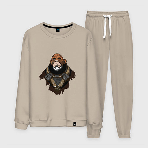 Мужской костюм SpaceMonkey / Миндальный – фото 1