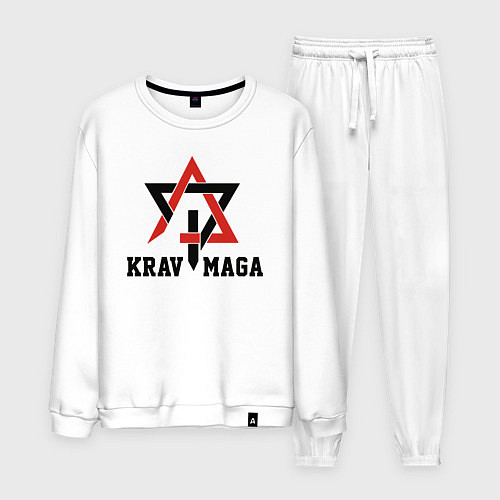 Мужской костюм Krav-maga hand-to-hand combat emblem / Белый – фото 1