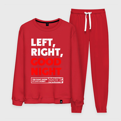 Мужской костюм Left righte good night / Красный – фото 1