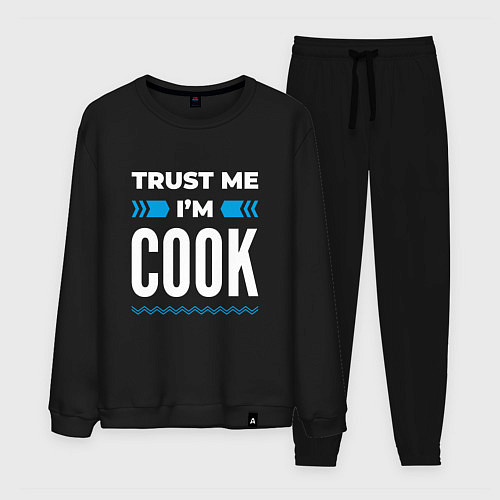 Мужской костюм Trust me Im cook / Черный – фото 1