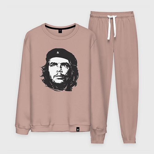 Мужской костюм Че Гевара - рисунок / Пыльно-розовый – фото 1