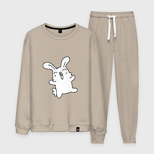 Мужской костюм Happy Bunny / Миндальный – фото 1