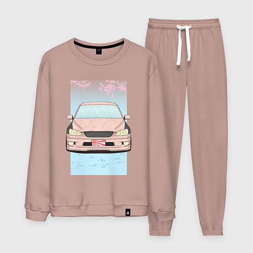 Мужской костюм Toyota Altezza stance alternative / Пыльно-розовый – фото 1