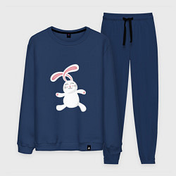 Костюм хлопковый мужской Happy - Bunny, цвет: тёмно-синий