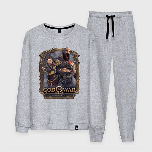Мужской костюм Атрей и Кратос GoW Ragnarok / Меланж – фото 1