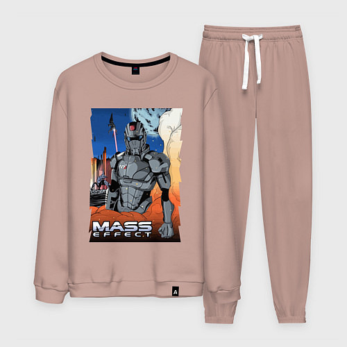 Мужской костюм Mass Effect N7 - Warrior / Пыльно-розовый – фото 1