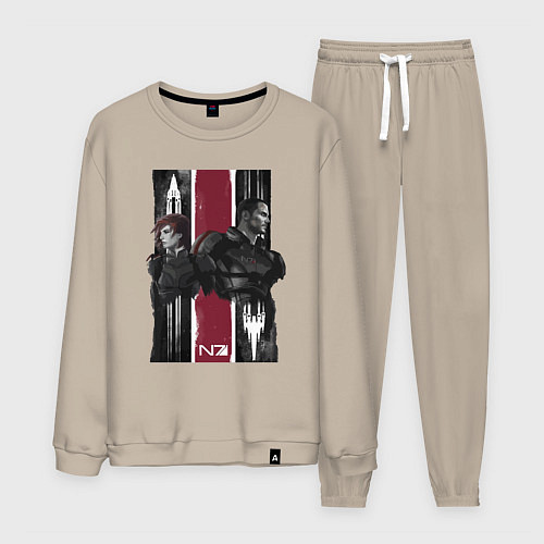 Мужской костюм Mass Effect N7 - Shepard / Миндальный – фото 1