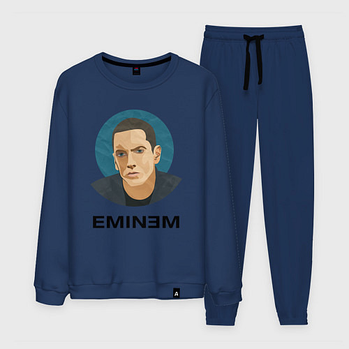 Мужской костюм Eminem поп-арт / Тёмно-синий – фото 1