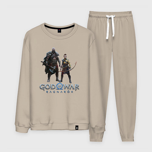Мужской костюм Отец и сын GoW Ragnarok / Миндальный – фото 1