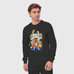 Костюм хлопковый мужской Dragon Ball - Goku, цвет: черный — фото 2