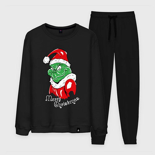 Мужской костюм Merry Christmas, Santa Claus Grinch / Черный – фото 1