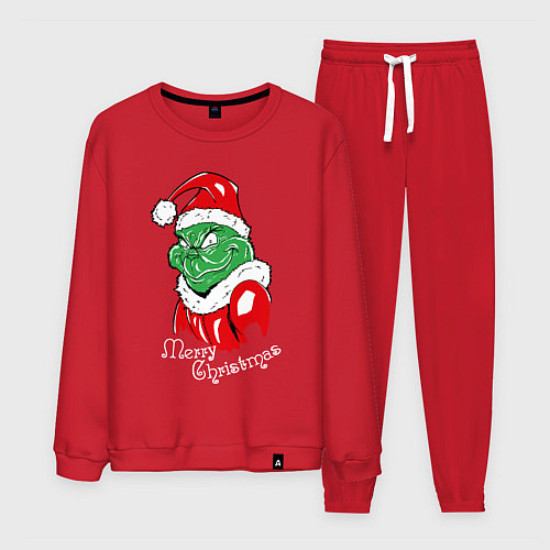 Мужской костюм Merry Christmas, Santa Claus Grinch / Красный – фото 1
