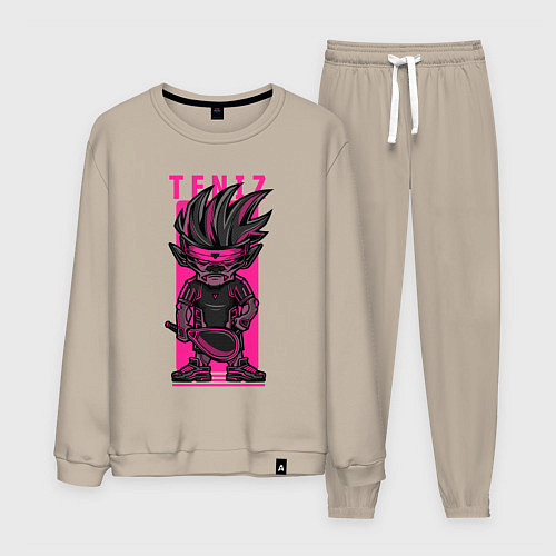 Мужской костюм Пёс теннисист / Миндальный – фото 1