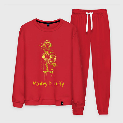 Мужской костюм Monkey D Luffy Gold / Красный – фото 1