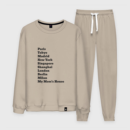 Мужской костюм Дом моей мамы / Миндальный – фото 1