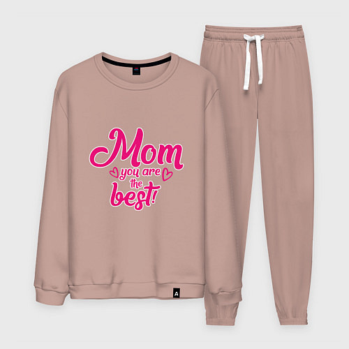 Мужской костюм Мама, ты - лучшая! / Пыльно-розовый – фото 1