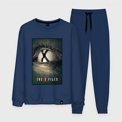 Костюм хлопковый мужской X - Files poster, цвет: тёмно-синий