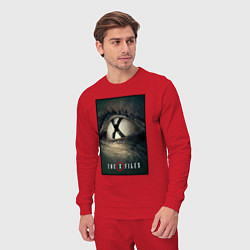 Костюм хлопковый мужской X - Files poster, цвет: красный — фото 2