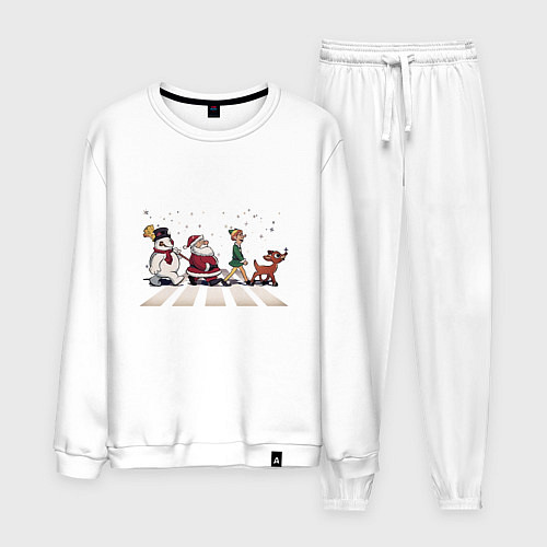 Мужской костюм Beatles Christmas / Белый – фото 1