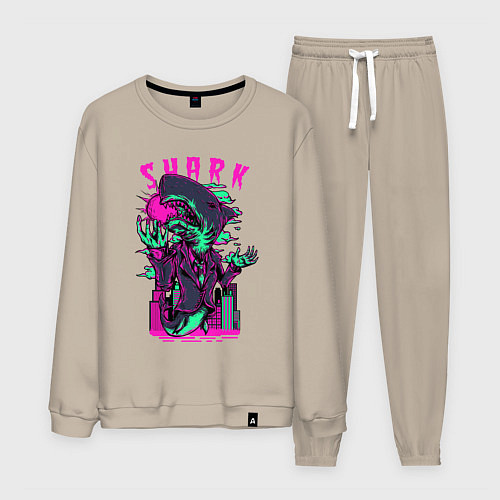 Мужской костюм Акула в костюме / Миндальный – фото 1